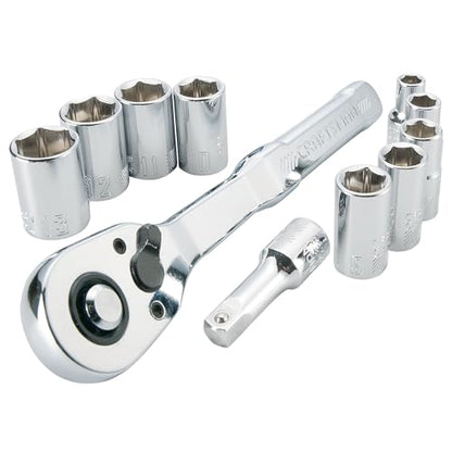 CRAFTSMAN Mechanics Tool Set, Metric, 1/4 Inch Drive, 11 Piece (CMMT34871)