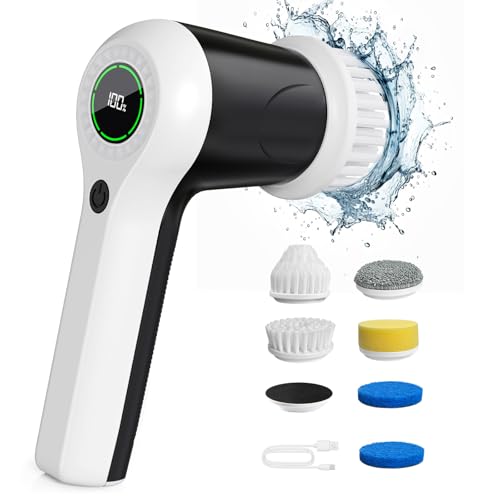 PUFTEM Electric Spin Scrubber, Cordless Shower Scrubber