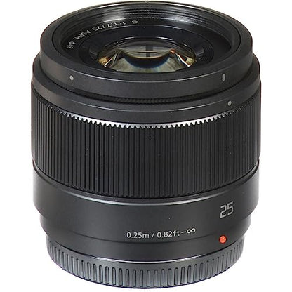 Panasonic LUMIX G Lens, 25mm, F1.7 ASPH, Mirrorless Micro Four Thirds, H-H025K (USA Black)