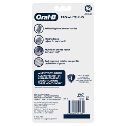 Oral-B 3D White Pro-Flex Toothbrushes, Soft, 6 Count