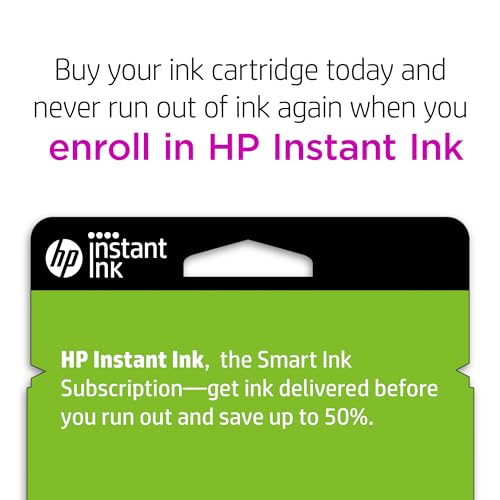 HP 67XL Black High-yield Ink Cartridge | Works with HP DeskJet 1255, 2700, 4100 Series, HP ENVY 6000, 6400 Series | Eligible for Instant Ink | One Size | 3YM57AN