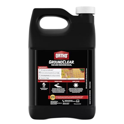 Ortho GroundClear Year Long Vegetation Killer2 Concentrate, Kills and Prevents Weeds Up to 12 Months, 1 gal.
