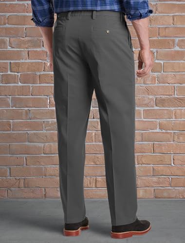 Dockers Men's Classic Fit Workday Khaki Smart 360 Flex Pants (Standard and Big & Tall), Storm Grey, 34W x 32L