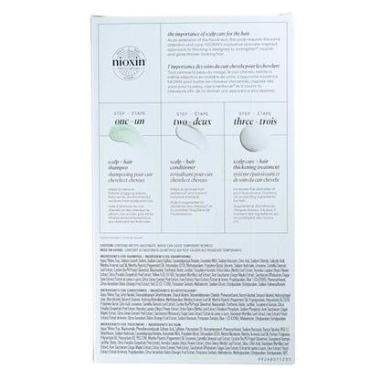Nioxin Scalp + Hair Thickening System 2 | For Natural or Untreated Hair with Progressed Thinning| Full Size| 3 Month Supply