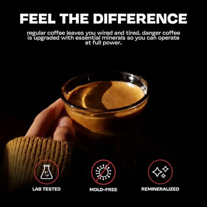 Danger Coffee Ground Mold Free Coffee by Dave Asprey | Medium Roast 10.9 oz