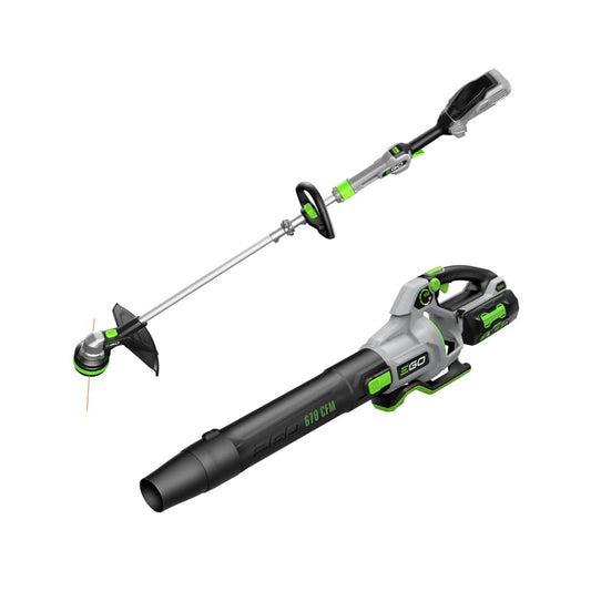 EGO POWER+ Combo, Cordless Trimmer and Blower, 15" Trimmer for Weeds and Grass with POWERLOAD and Cordless Electric 670 CFM Blower, Includes 56V 4.0Ah Battery and Charger - ST6703LB