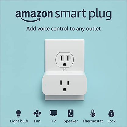 Amazon Smart Plug | Works with Alexa | Simple Setup, Endless Possibilities (2-Pack)