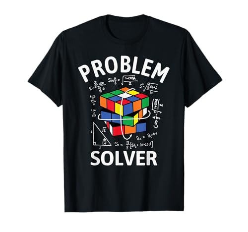 Cubes Problem Solver Puzzle Cube Solver Funny Speed Cubing T-Shirt