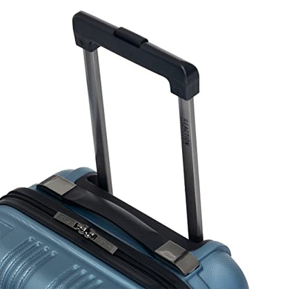 Kenneth Cole REACTION Out of Bounds Lightweight Hardshell 4-Wheel Spinner Luggage, Granite Blue, 28-Inch Checked