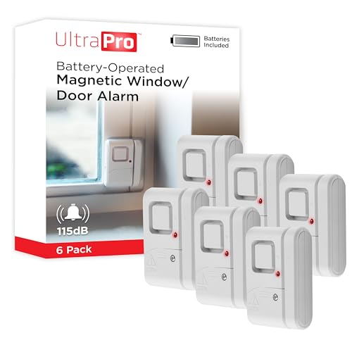 UltraPro Personal Security Window and Door Alarm, 6 Pack, Wireless Chime