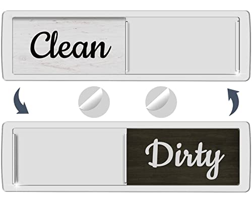 Oxepleus Clean Dirty Magnet for Dishwasher Farmhouse Design (A-Silver)