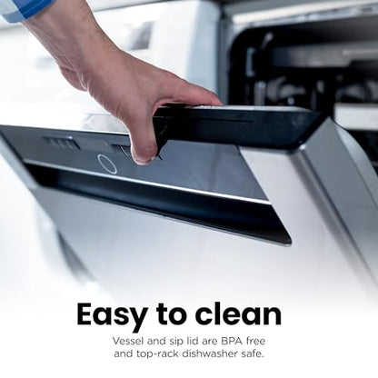 Ninja Blast Portable Blender, Cordless, 18oz Vessel, Denim Blue, BC151ND | USB-C rechargeable, cordless blending anywhere. BlastBlade crushes ice & frozen fruit. Leakproof sip lid, dishwasher safe.
