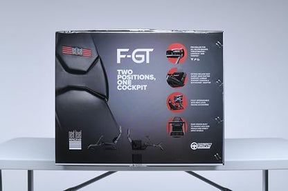 Next Level Racing F-GT Racing Simulator Cockpit. Formula and GT racing simulator cockpit compatible with Thrustmaster, Fanatec, Moza Racing on PC, Xbox and PS