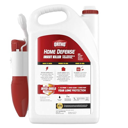 Ortho Home Defense Insect Killer for Indoor & Perimeter2 with Comfort Wand, Controls Ants, Roaches, and Spiders, 1.1 gal