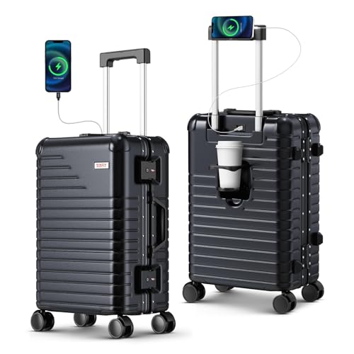 20 Inch Carry on Luggage Airline Approved, Zipperless Hard Shell Suitcase