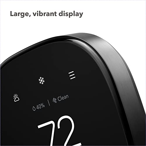 ecobee Smart Thermostat Premium with Smart Sensor and Air Quality Monitor - Programmable Wifi Thermostat - Works with Siri, Alexa, Google Assistant