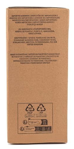 Utopia Home Plastic Hangers 50 Pack - Perfect for Clothes Hanger Space Saving - Durable and Strong Coat or Pant Hangers for Closet Organizers and Storage with Shoulder Grooves (White)