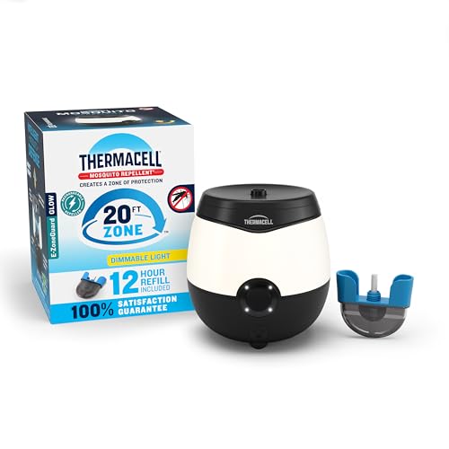 Thermacell E-ZoneGuard Glow Mosquito Repeller + Lantern, LED, 9-Hr Battery