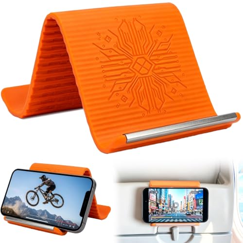 NVXEBOG Airplane Phone Holder, Foldable Silicone Aluminum Phone Holder