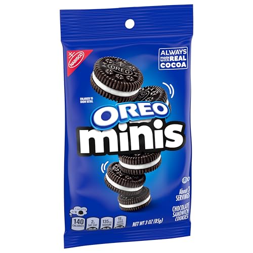 OREO Minis Chocolate Sandwich Cookies, 12 - 3 oz Bags