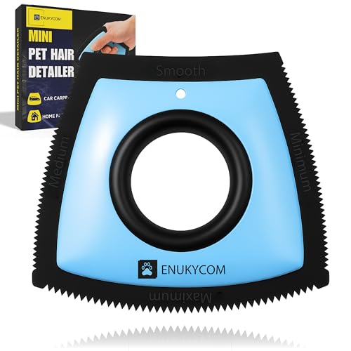 Pet Hair Removal Tool for Car Detailing – 2025 Upgrade Dog Hair Remover for Car Auto, Couch, Carpet & Furniture – Reusable Pet Hair Scraper for Car Interior & Upholstery