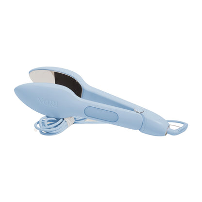 Nori Press Travel Steam Iron - Handheld Iron With Optional Steam Feature - No Ironing Board Required - Easy to Use w/ 6 Fabric Settings - Removes Wrinkles - Blue