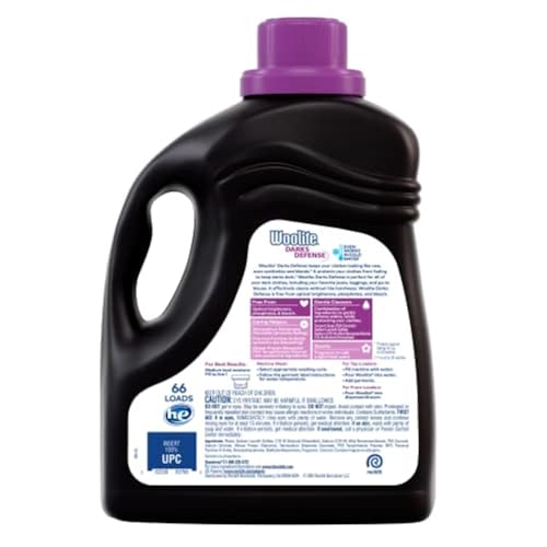Woolite Darks Defense Liquid Laundry Detergent, 66 Loads, 100 Fl Oz, HE & Regular Washers, Packaging May Vary