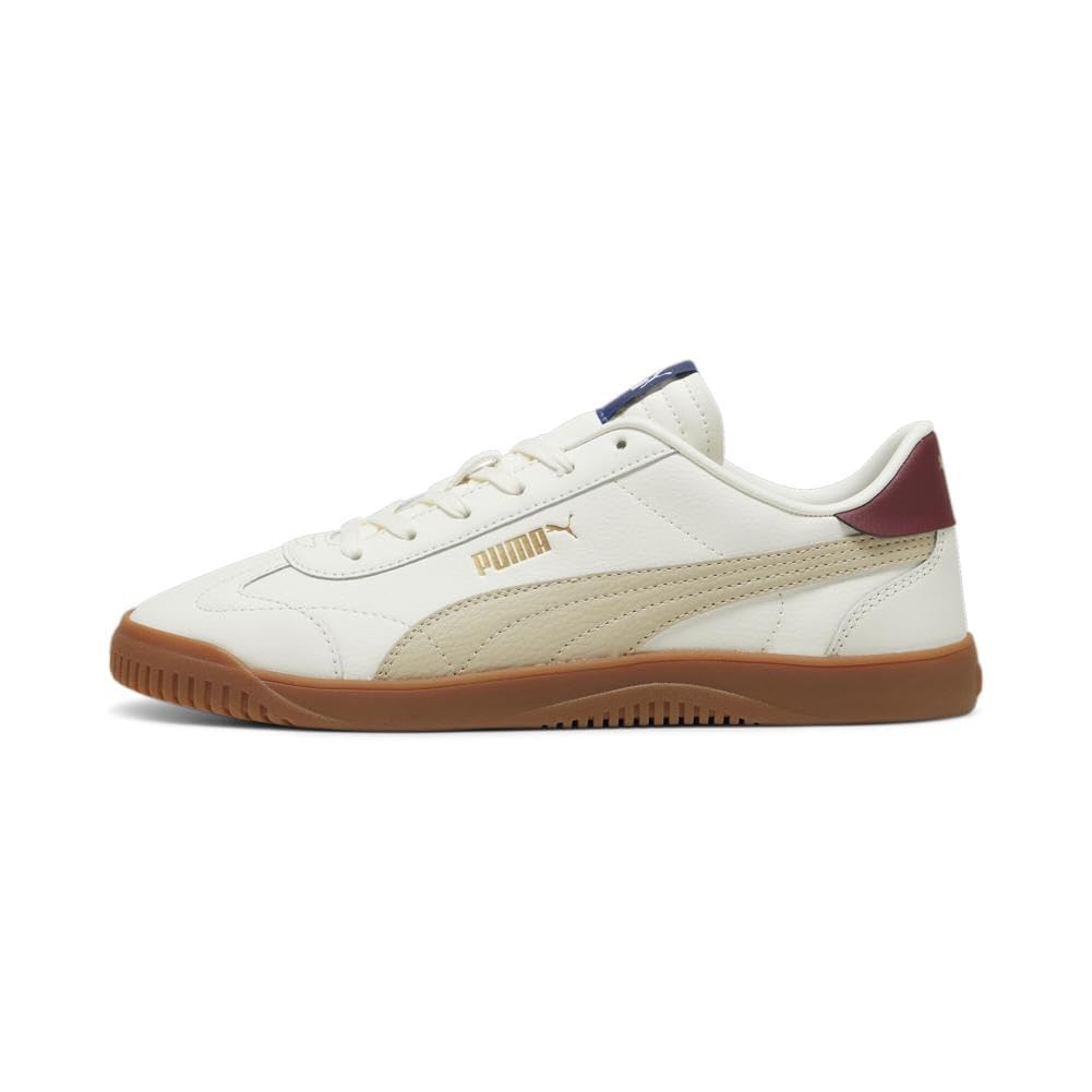 PUMA Mens Club 5v5 Sneaker, Warm White-Putty-Team Regal Red-Clyde Royal, 8
