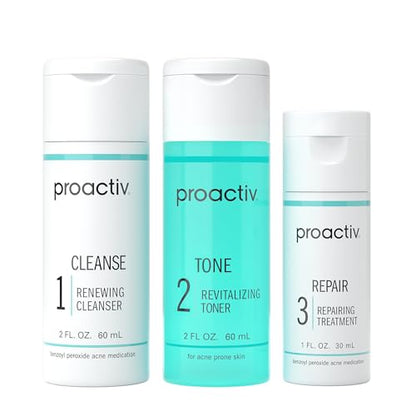 Proactiv Solution Acne Treatment Kit, Original 3-Step Face Routine, 30-Day | Treats and helps prevent acne with a complete 30-day 3-step routine.
