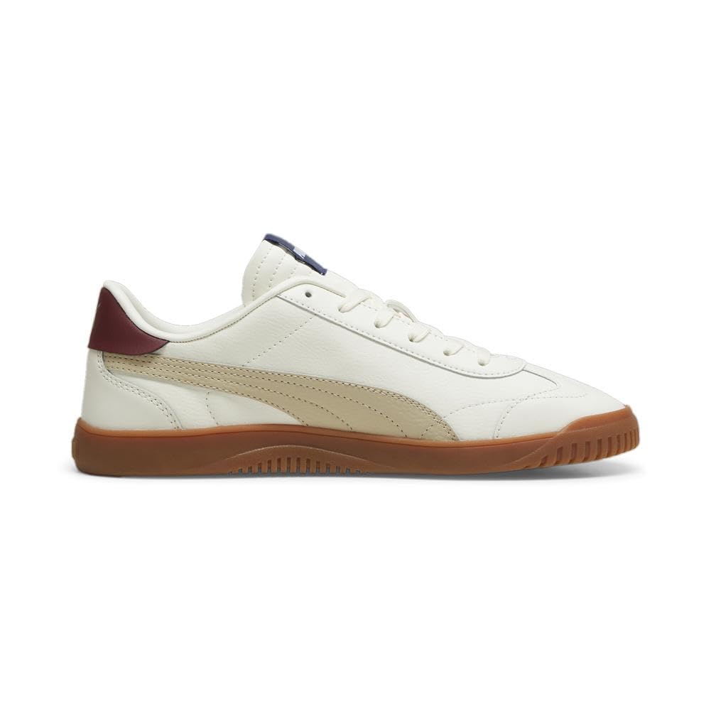 PUMA Mens Club 5v5 Sneaker, Warm White-Putty-Team Regal Red-Clyde Royal, 8