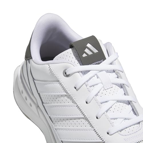 adidas Men's S2G Spikeless Leather 24 Golf Shoes, Footwear White/Charcoal, 8