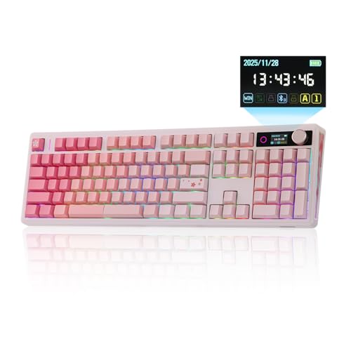 EPOMAKER TH108 V2 PRO Full Size Mechanical Keyboard with Screen&Knob