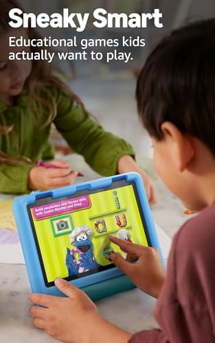 Amazon Fire HD 8 Kids tablet (newest model), ages 3-7. With bright 8" HD screen. Includes ad-free and exclusive content, parental controls and 13-hr battery, 32GB, Grape