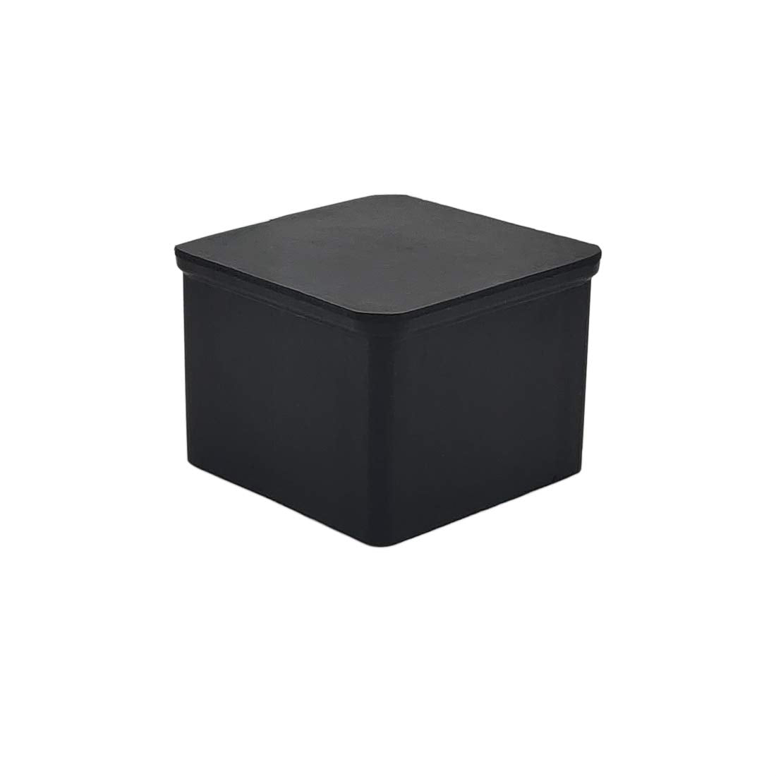 Flyshop Square Anti-Slip Rubber Leg Tips Chair Leg Caps Furniture Floor Protectors 1-3/8 Inch x 1-3/8 Inch (35 x 35mm) Black 10Pcs