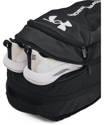 Under Armour Unisex Hustle 6.0 Backpack, 002 BLACK, OSFM