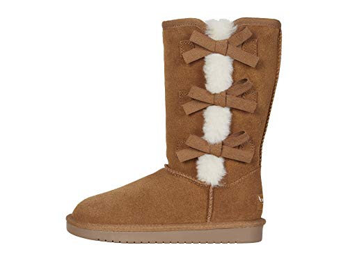 Koolaburra by UGG unisex child Victoria Tall Fashion Boot, Chestnut, 3 Little Kid US