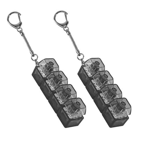 2PCS Keyboard Fidget Toy, Crisp Clicking Stress Relief Toy for Adults