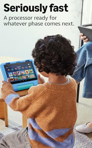Amazon Fire HD 8 Kids tablet (newest model), ages 3-7. With bright 8" HD screen. Includes ad-free and exclusive content, parental controls and 13-hr battery, 32GB, Grape