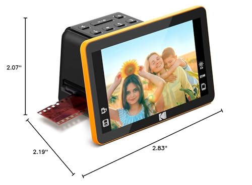 Kodak Slide N Scan Max Digital Film Slide Scanner, Black/Yellow (RODFS70)