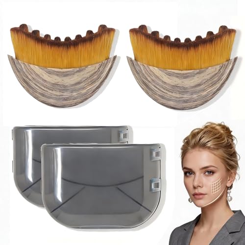 New Lymphatic Contour Face Brush - Dry Brushing Face Massager for Lymphatic Drainage, Chin & Jawline Sculpting - Ergonomic Skin Fit Design to Reduce Puffiness, Relieve Fatigue (2PCS)