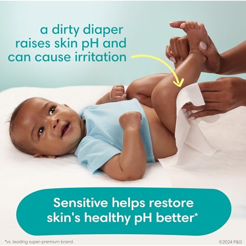 Pampers Swaddlers Disposable Baby Diapers Size 6, 108 Count with Sensitive Water Based Baby Wipes 4X Pop-Top Packs (336 Count)