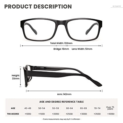 Gaoye Reading Glasses Men/Women, Eyeglasses, Blue Light Readers for Men/Women, Computer Eye Glasses, Cheaters