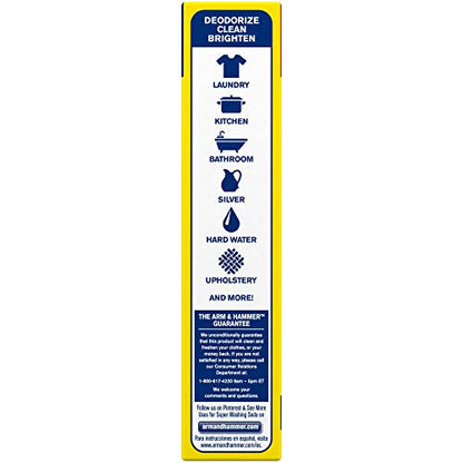 ARM & HAMMER Super Washing Soda Household Cleaner and Laundry Booster, 55 oz Box