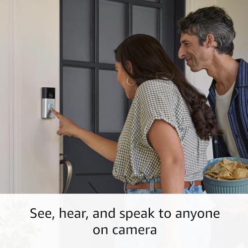 Ring Battery Doorbell with Ring Indoor Cam 2nd Gen (White)