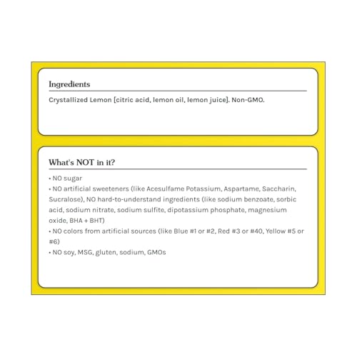 True Lemon 100ct (Pack of 1) - Water Enhancer - Bulk Dispenser - 0 Calorie Drink Mix Packets For Water - Sugar Free Lemon Flavoring Powder Packets