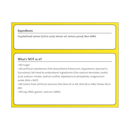 True Lemon 100ct (Pack of 1) - Water Enhancer - Bulk Dispenser - 0 Calorie Drink Mix Packets For Water - Sugar Free Lemon Flavoring Powder Packets