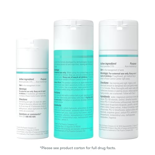 Proactiv Solution Acne Treatment Kit, Original 3-Step Face Routine, 30-Day | Treats and helps prevent acne with a complete 30-day 3-step routine.