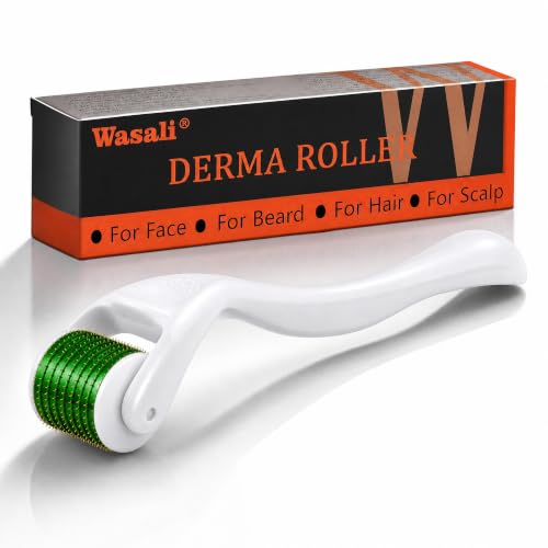 540 Titanium Derma Roller For Face Hair Beard, Scalp Derma Roller, Beard Microneedle Roller, Personal Use Microneedling Roller Microdermabrasion Cosmetic Beauty Instrument Self-Care Gifts For Men Women