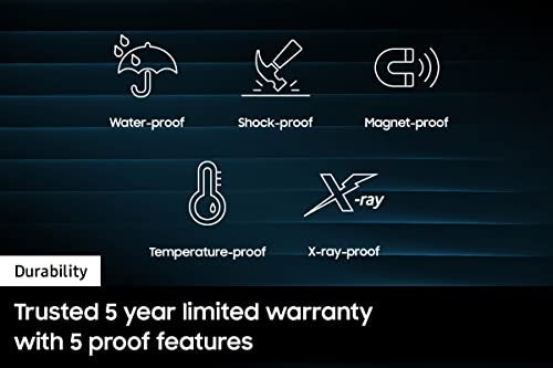 SAMSUNG Type-C™ USB Flash Drive, 256GB, Transfers 4GB Files in 11 Secs w/Up to 400MB/s 3.13 Read Speeds, Compatible w/USB 3.0/2.0, Waterproof, 2022, Blue, MUF-256DA/AM