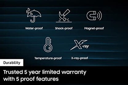 SAMSUNG Type-C™ USB Flash Drive, 256GB, Transfers 4GB Files in 11 Secs w/Up to 400MB/s 3.13 Read Speeds, Compatible w/USB 3.0/2.0, Waterproof, 2022, Blue, MUF-256DA/AM